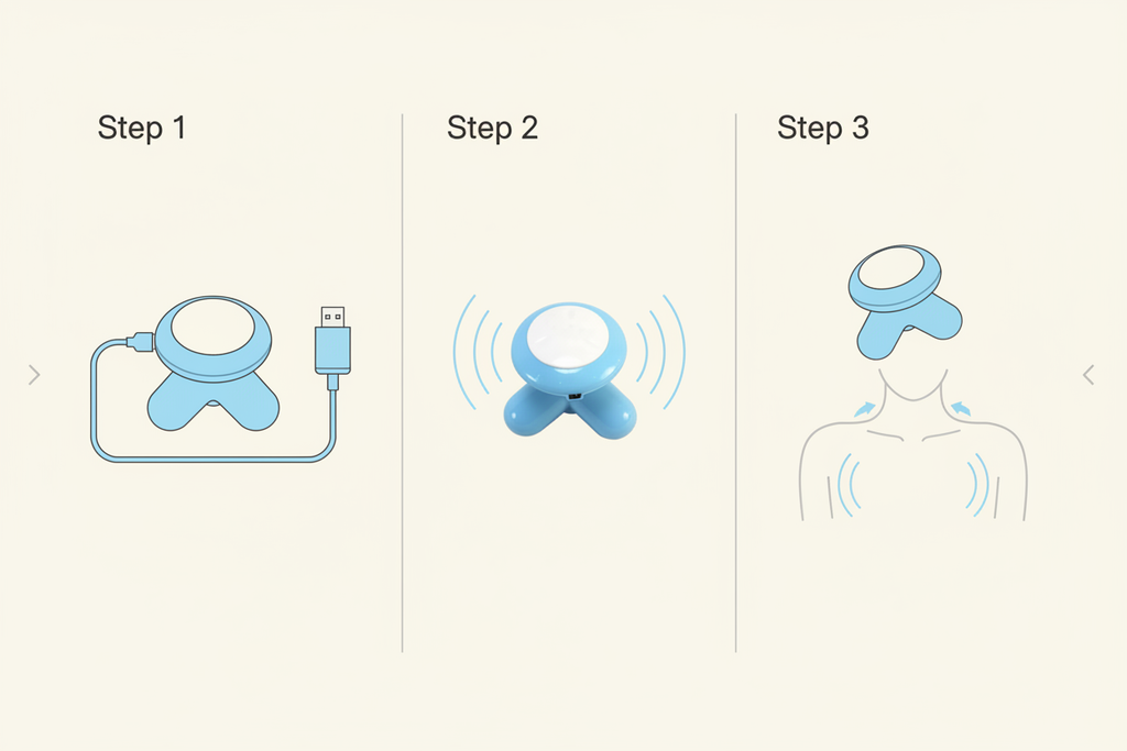 Mimo Massager - How to Use 3 Steps