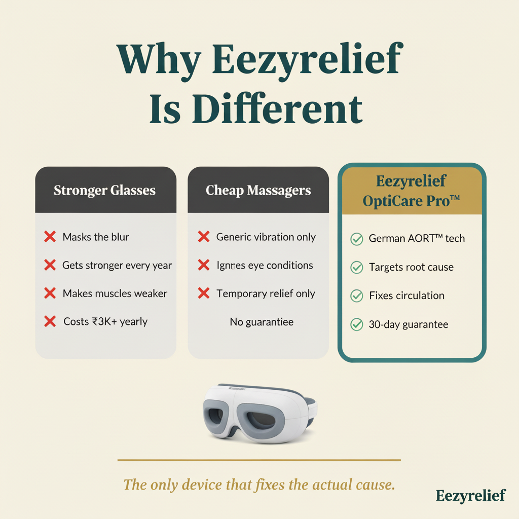 Why Eezyrelief Is Different - Comparison Table
