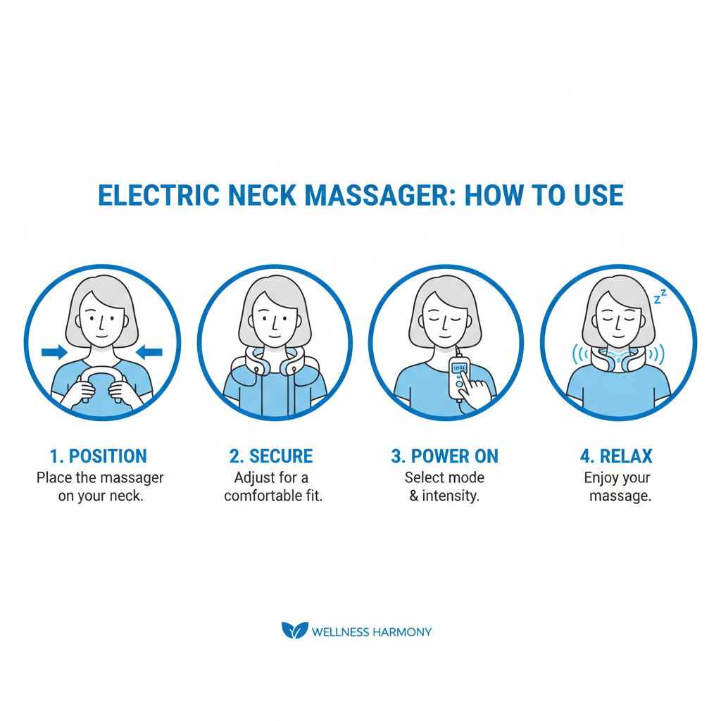 How to use EezyRelief neck massager step by step